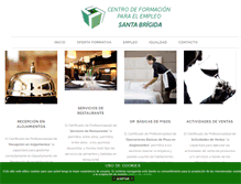 Tablet Screenshot of centroformacionsantabrigida.com